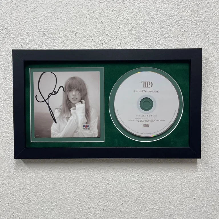Taylor Swift signed The Tortured Poets Department (TTPD) Framed CD Album PSA