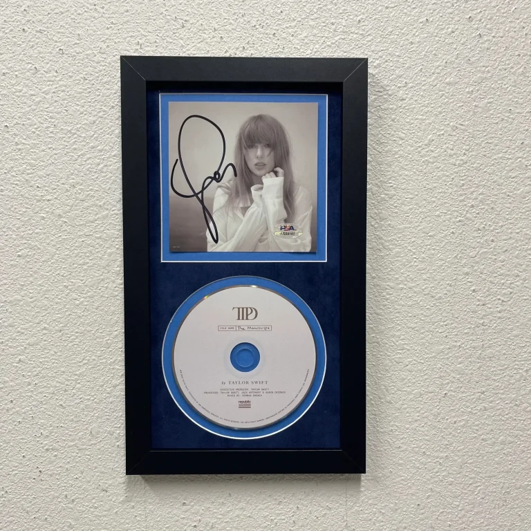 Taylor Swift signed The Tortured Poets Department (TTPD) Framed CD Album PSA