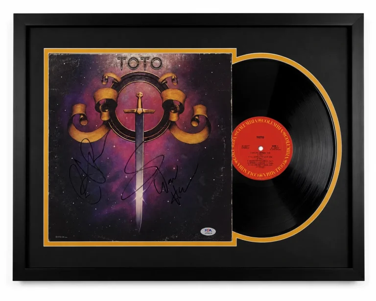 Toto Signed Framed Vinyl Album PSA