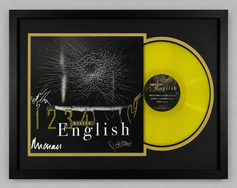 Modern English Signed Framed Vinyl 1234