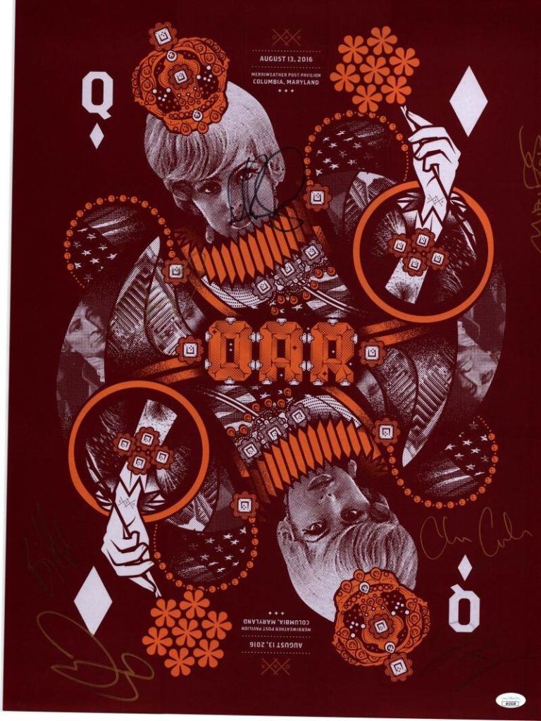 OAR Band Signed Autograph 18x24 Concert Tour Poster 2016 Rare Maryland JSA COA