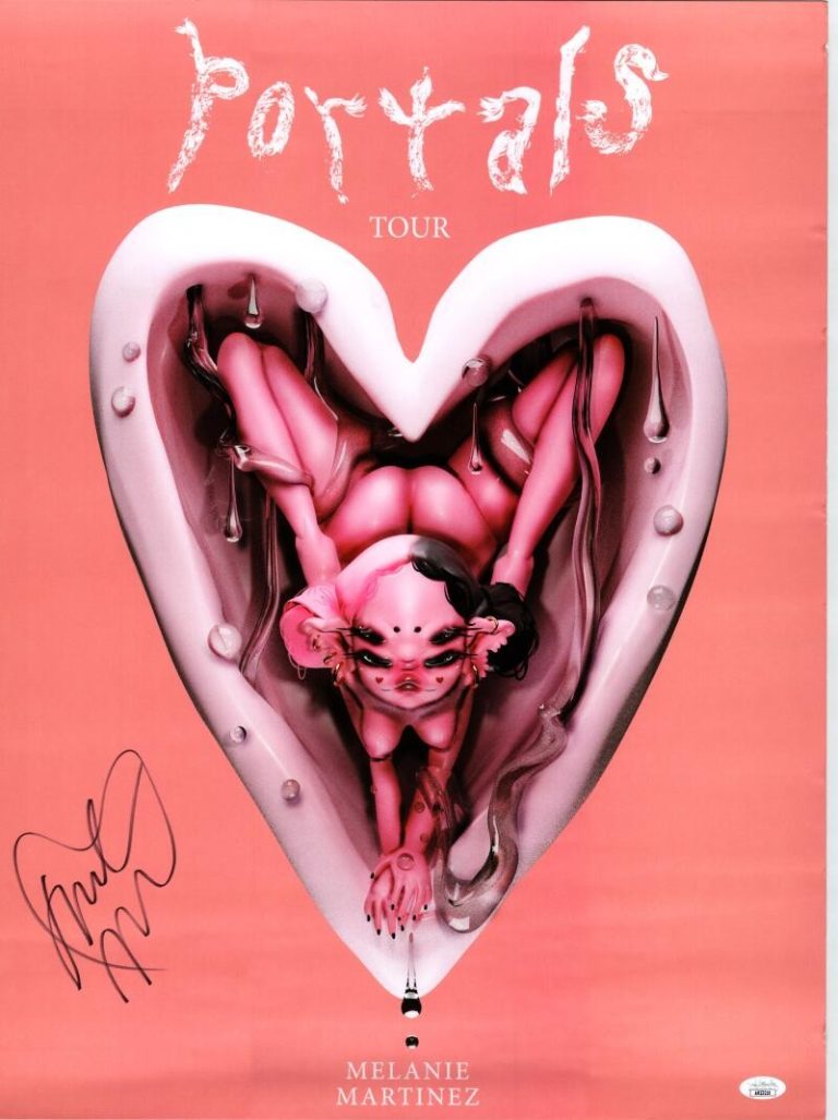 Melanie Martinez Signed Autograph 18x24 Rare Concert Tour Poster Portals JSA COA