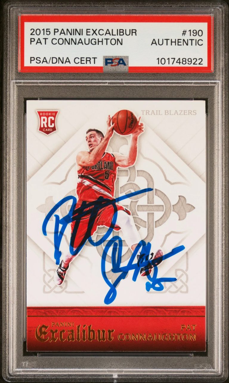 2015 Panini Excalibur #190 Pat Connaughton Signed Card PSA A Auto A Autographed