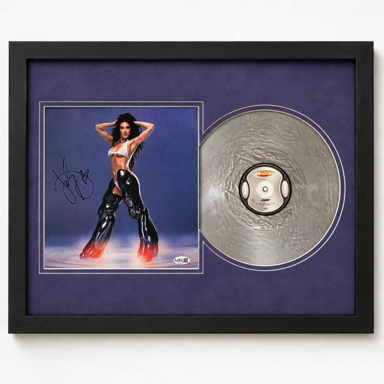 Katy Perry Signed 143 Framed Display CD Album JSA Autographed