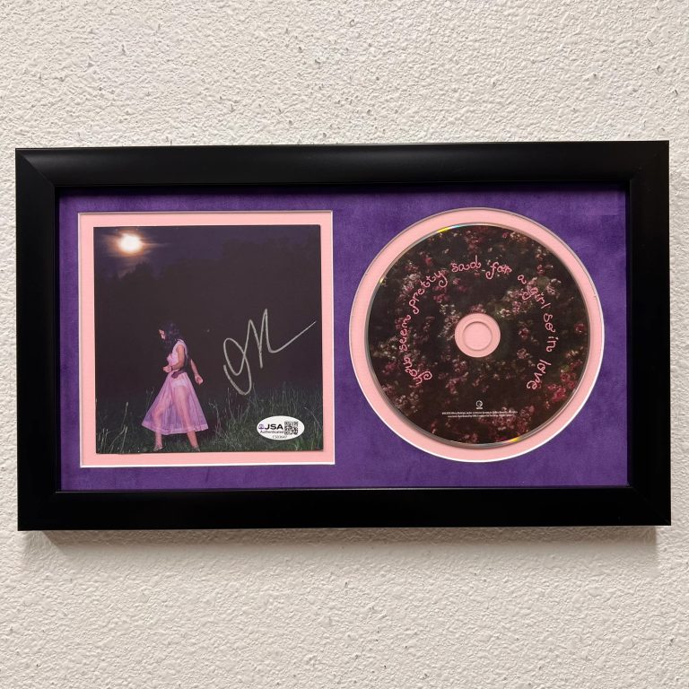 Olivia Rodrigo Signed CD Insert You Seem Pretty Sad for a Girl in Love Frame JSA