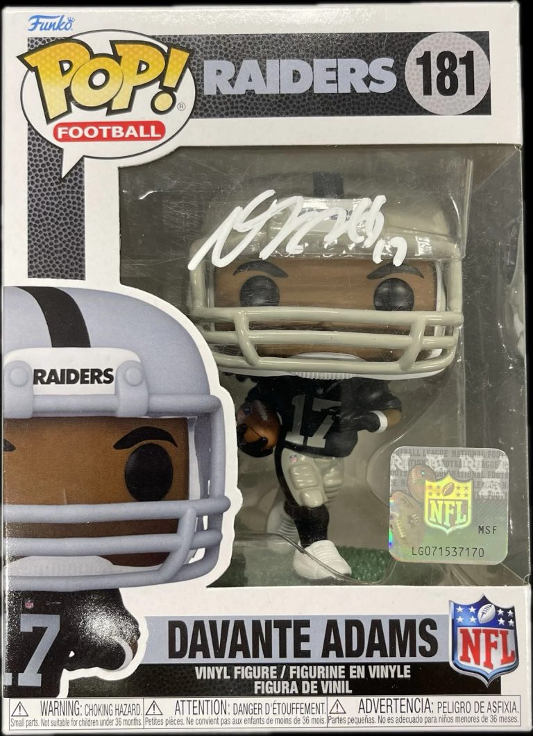 Davante Adams Signed Football Funko Pop! Football #181 PSA Autographed