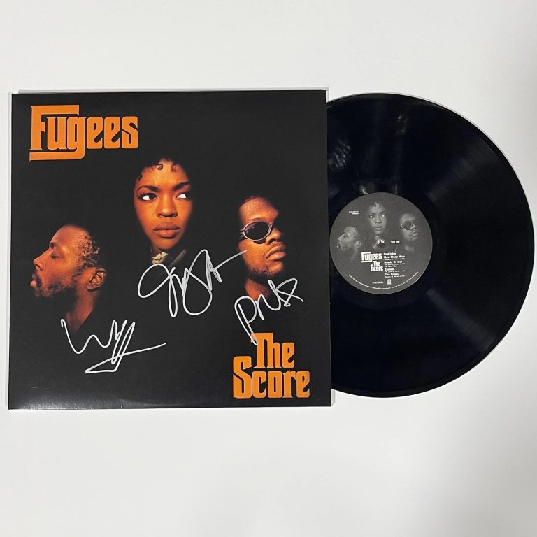 The Fugees Signed The Score Vinyl Album BAS