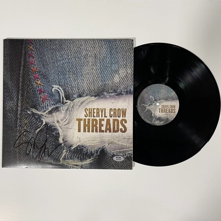 Sheryl Crow Signed Threads Vinyl Album PSA Autographed