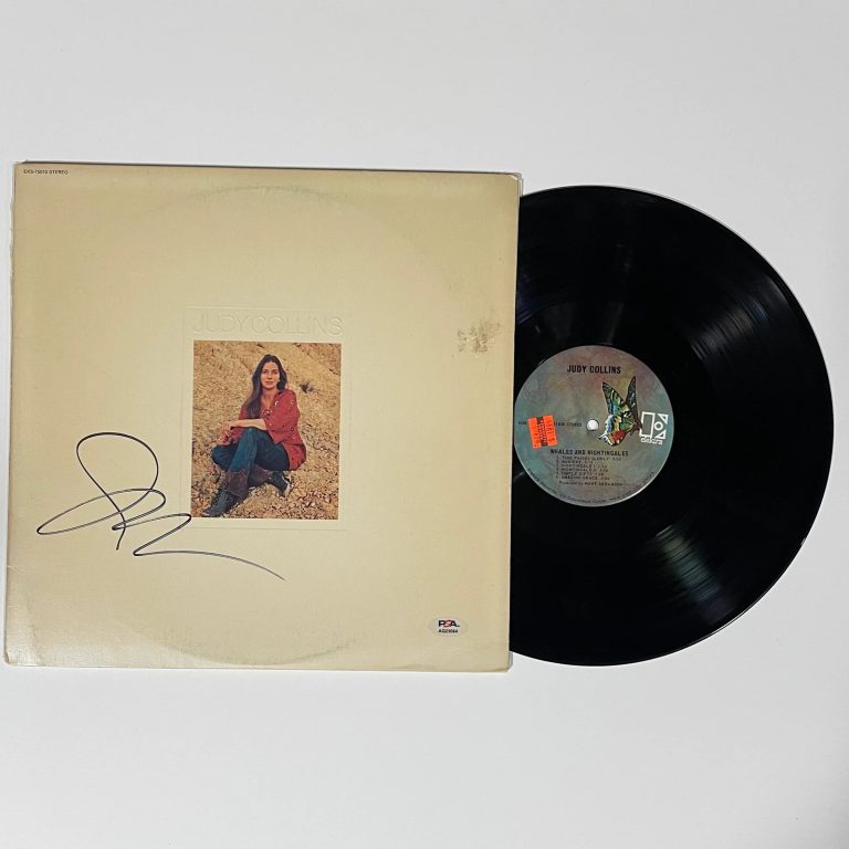 Judy Collins Signed Whales and Nightingales Album PSA Autographed