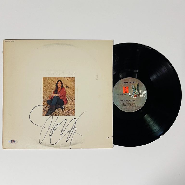 Judy Collins Signed Whales and Nightingales Album PSA Autographed