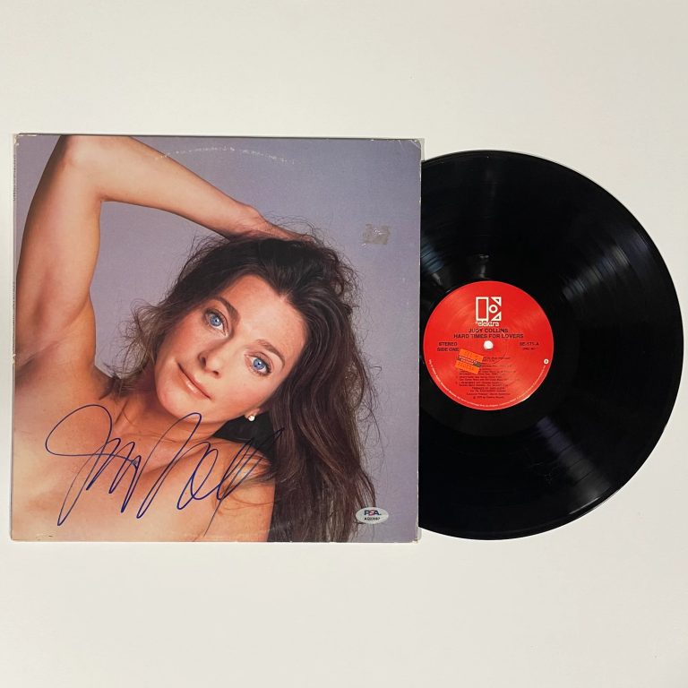 Judy Collins Signed Hard Times for Lovers Album PSA Autographed