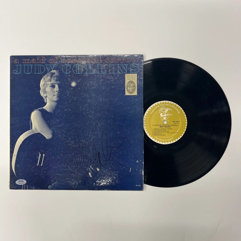 Judy Collins Signed A Maid of Constant Sorrow Vinyl Album PSA Autographed