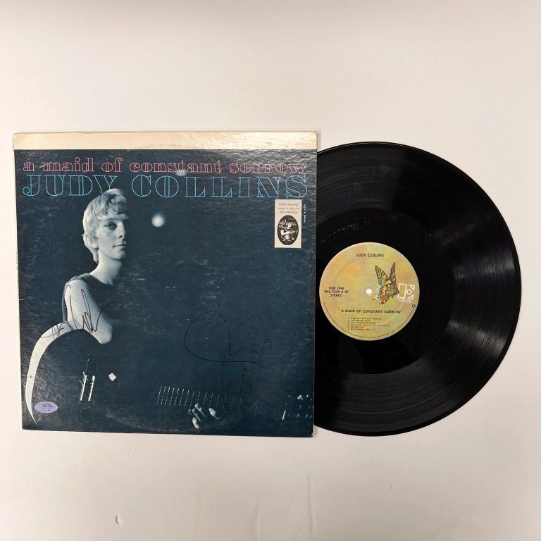 Judy Collins Signed A Maid of Constant Sorrow Vinyl Album PSA