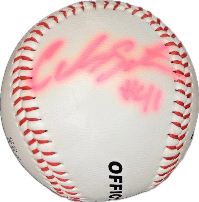 Carlos Santana Signed MLB Baseball PSA Autographed