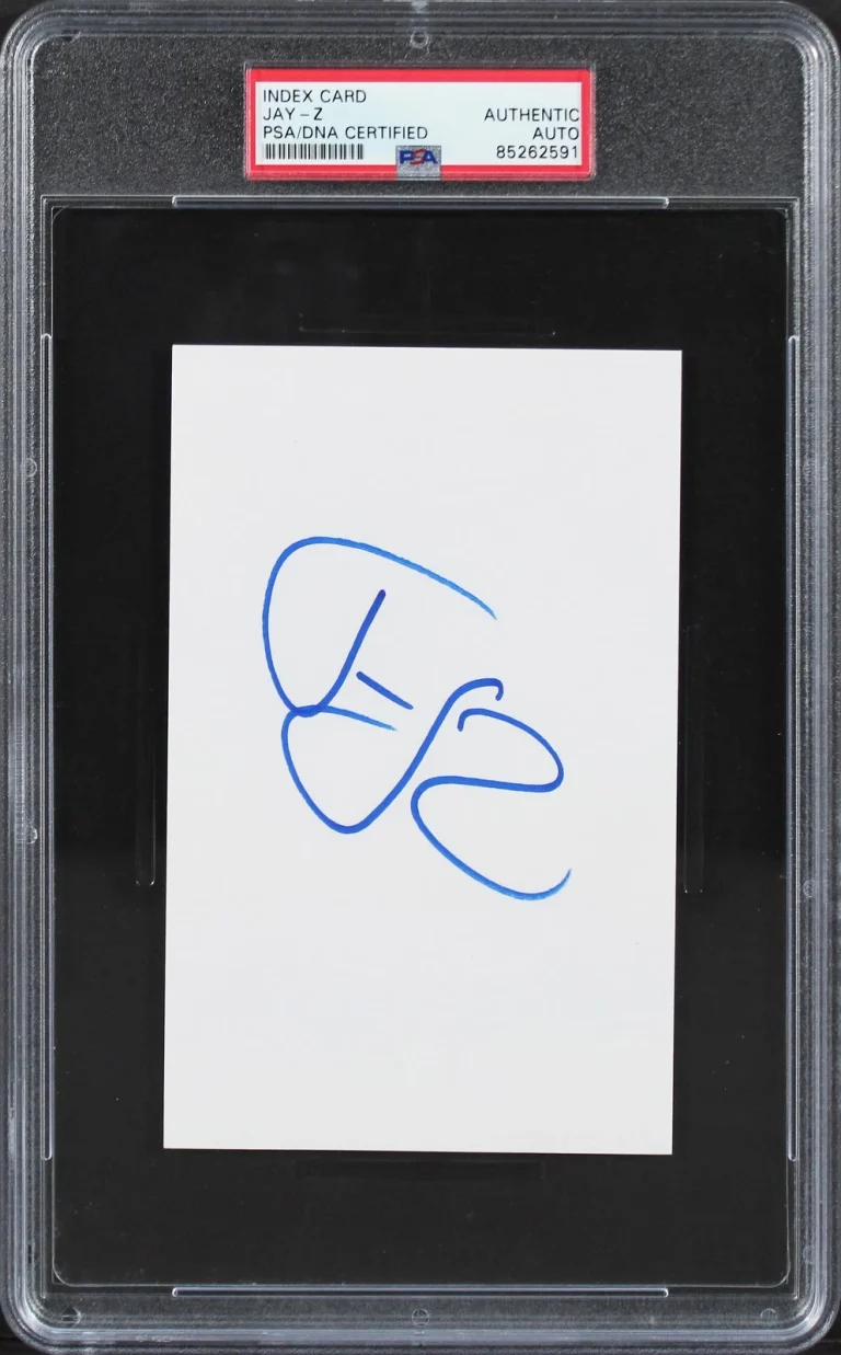 Jay-Z Authentic Signed 4x6 Index Card Autographed PSA/DNA Slabbed