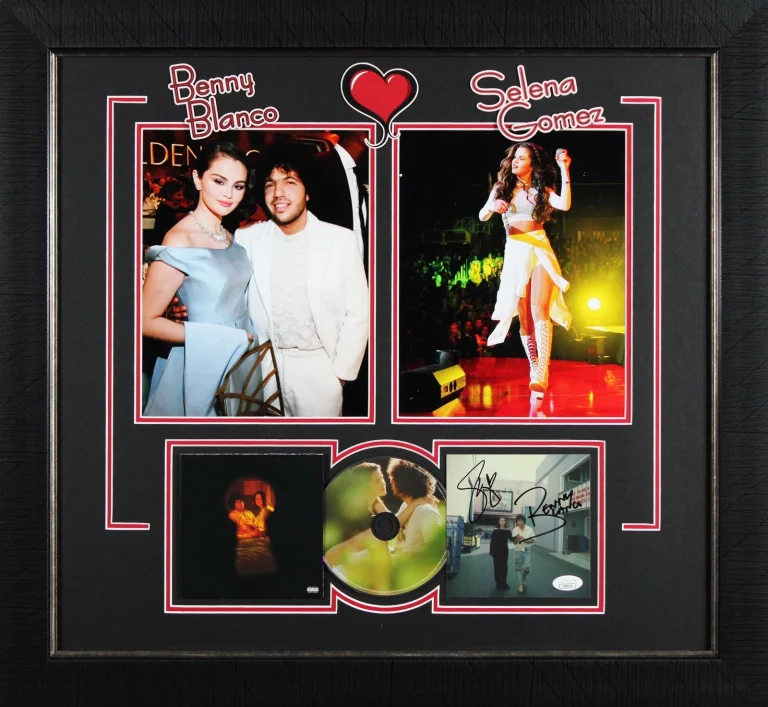 Selena Gomez Benny Blanco Signed & Framed I Said I Love You First Cd Insert JSA