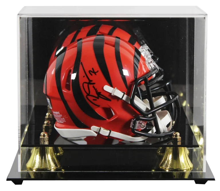 Bengals Boomer Esiason Authentic Signed Speed Mini Helmet W/ Case BAS