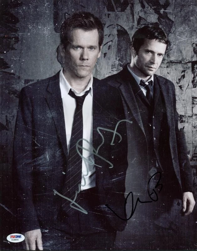 Kevin Bacon & James Purefoy The Follwing Signed 11X14 Photo PSA/DNA #Y18804
