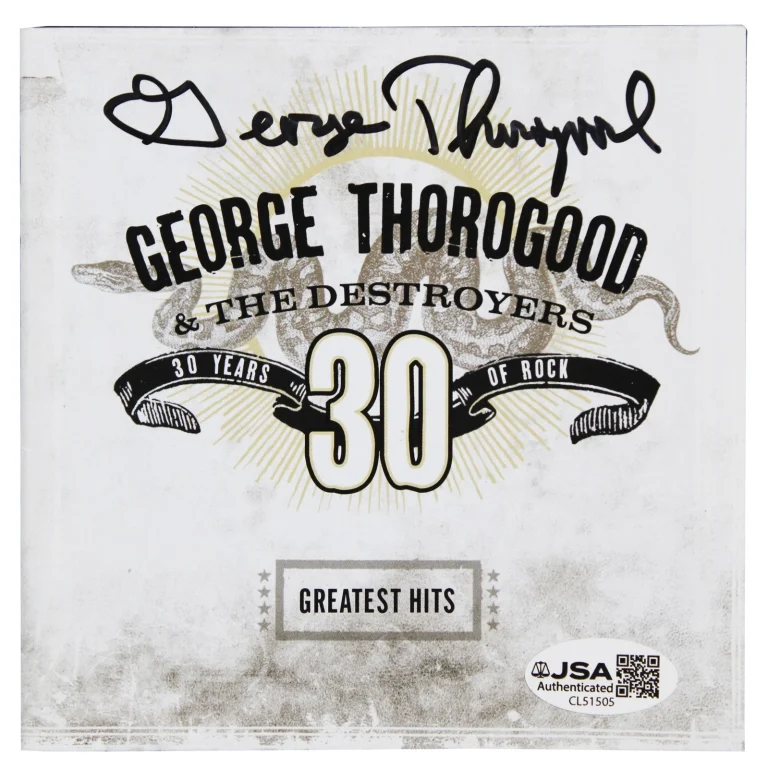 George Thorogood Authentic Signed Greatest Hits CD Booklet JSA #CL51505