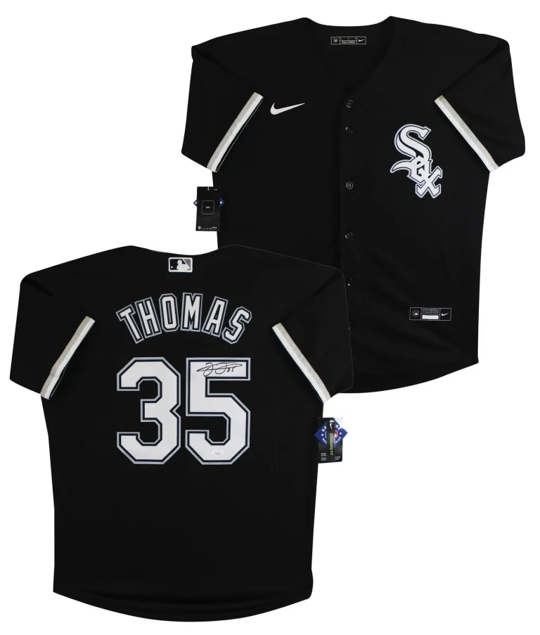 White Sox Frank Thomas Authentic Signed Black Nike Jersey JSA #WB678261