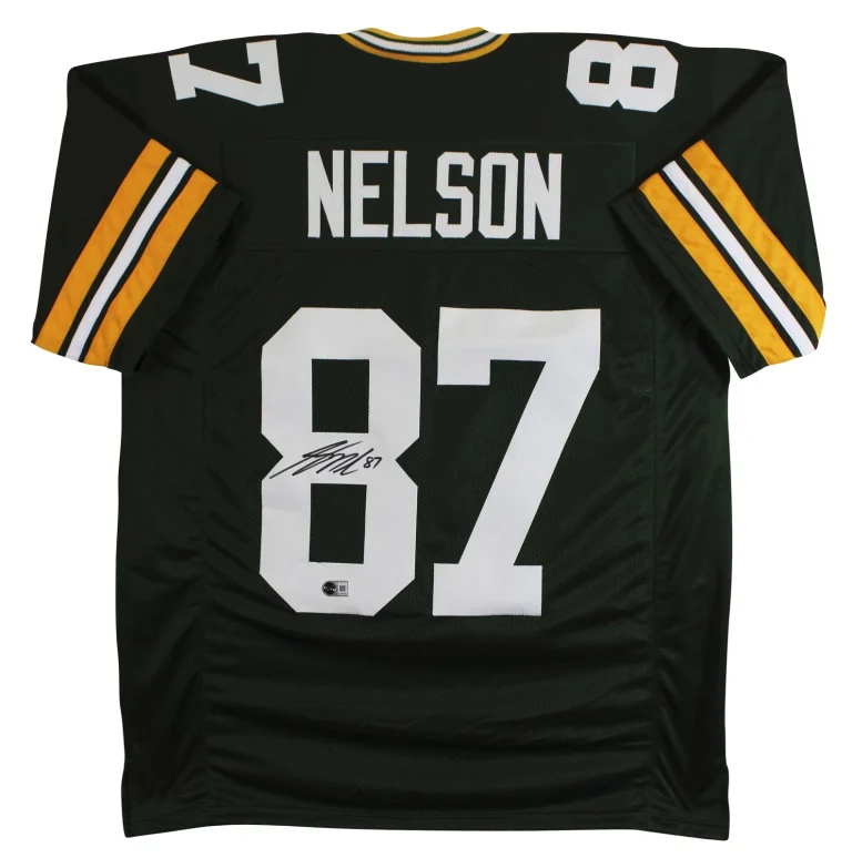 Jordy Nelson Authentic Signed Green Pro Style Jersey Autographed BAS Witnessed 2