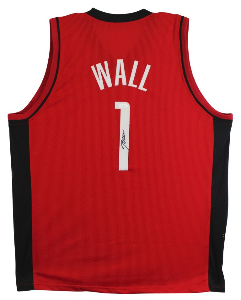 John Wall Authentic Signed Red Pro Style Jersey Autographed JSA Wit #WIT325920