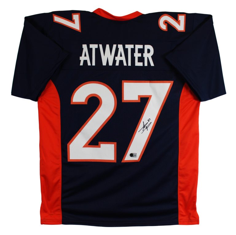 Steve Atwater Authentic Signed Navy Pro Style Jersey Autographed BAS Witnessed 2