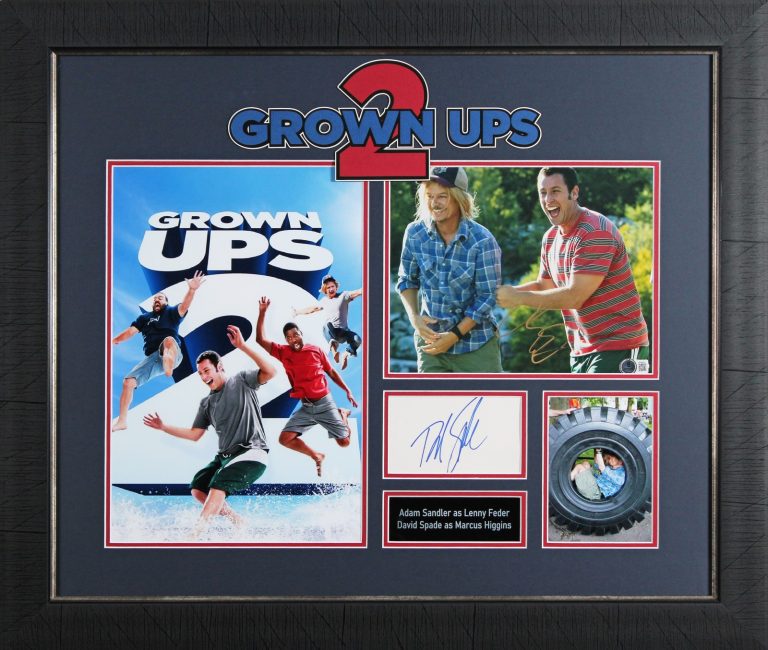 Adam Sandler & David Spade Grown Ups Authentic Signed Framed Display BAS