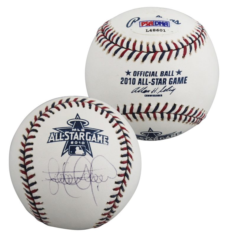 Rangers Elvis Andrus Signed 2010 All Star Game Selig OML Baseball PSA #L48601