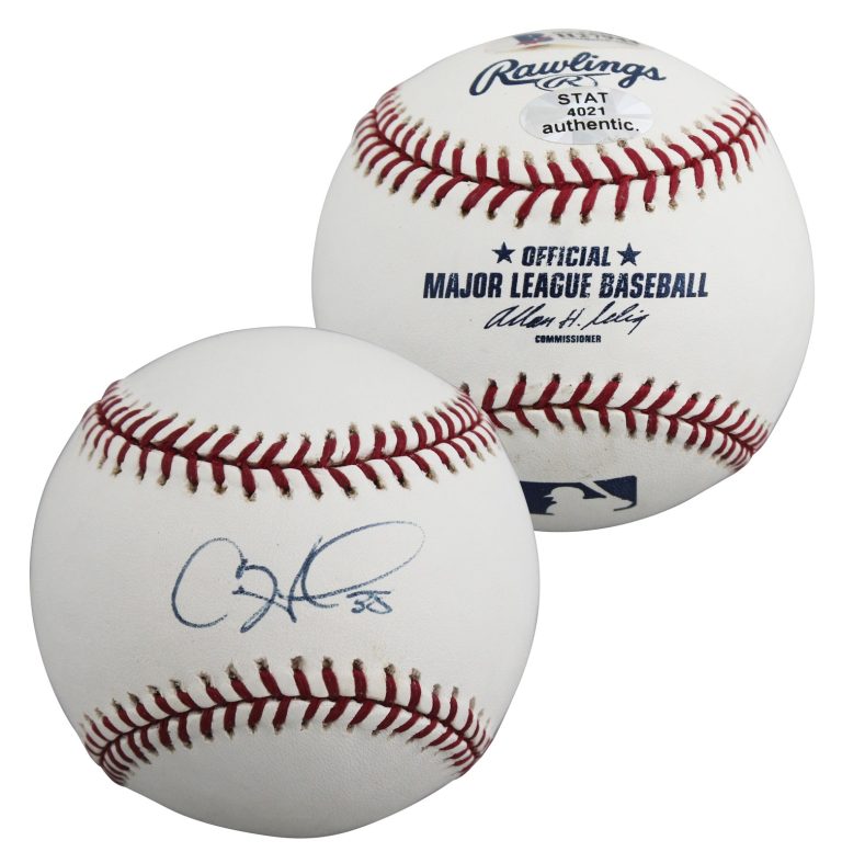 Phillies Cole Hamels Authentic Signed Allen Selig OML Baseball BAS #H27944