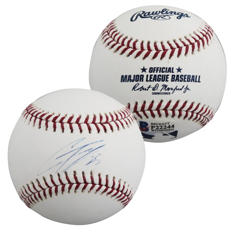 Tigers Gleyber Torres Authentic Signed Robert Manfred OML Baseball BAS #P22244
