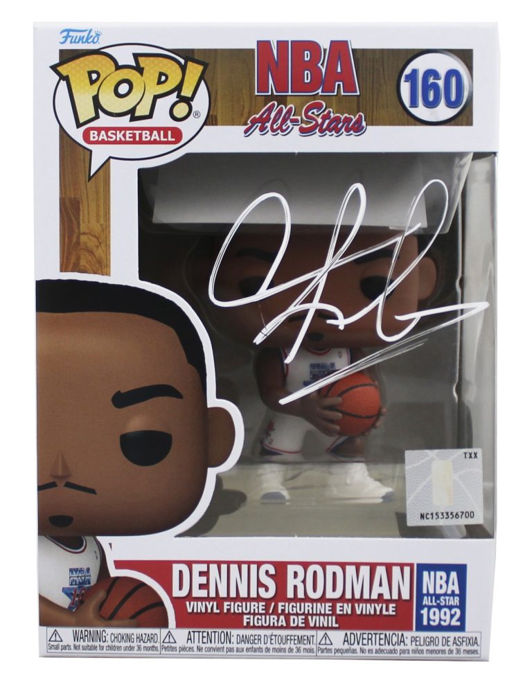 Bulls Dennis Rodman Authentic Signed #160 Funko Pop Vinyl Figure BAS #BY103573