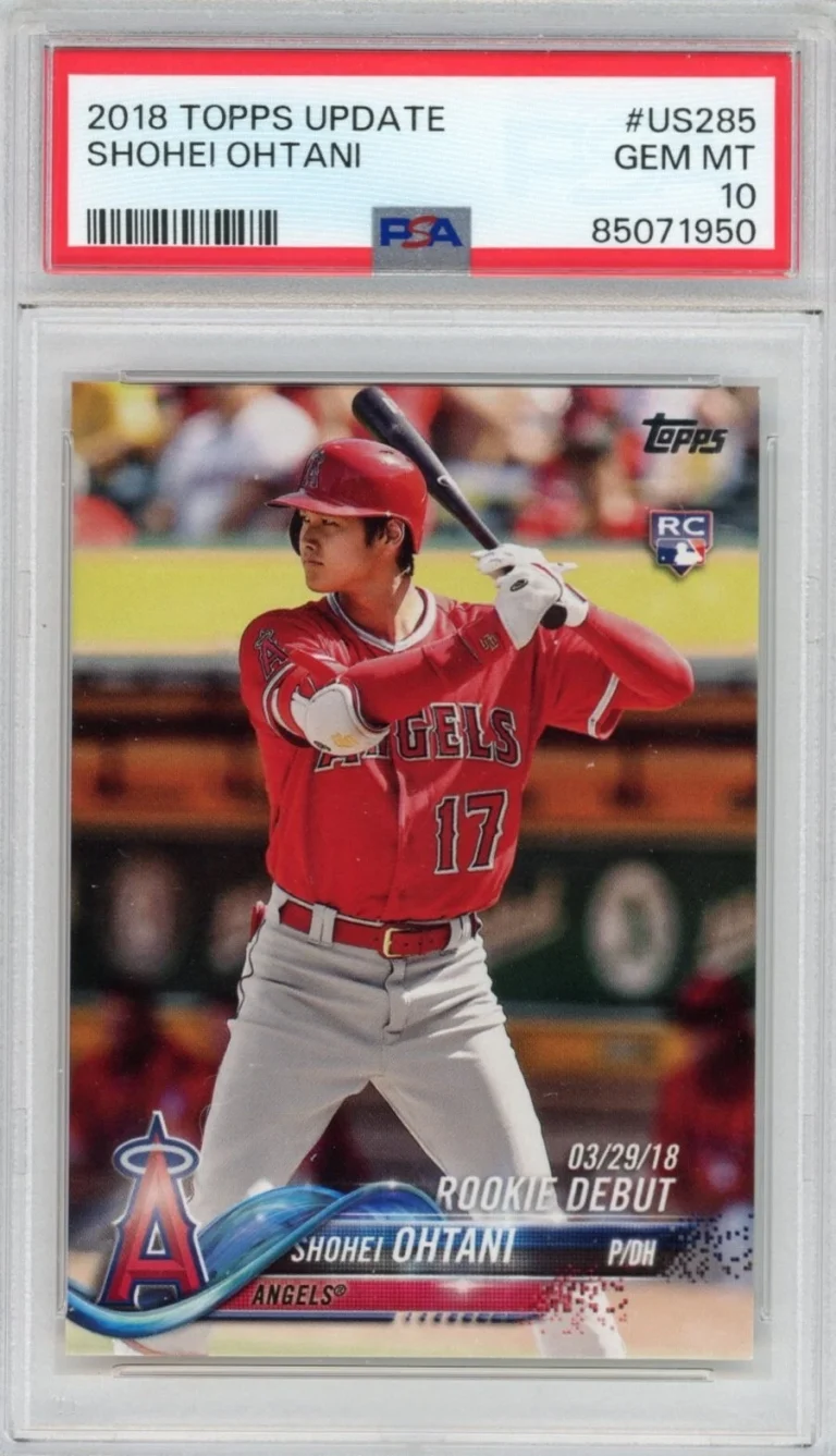 Graded 2018 Topps Update SHOHEI OHTANI #US285 Rookie RC Baseball Card PSA 10