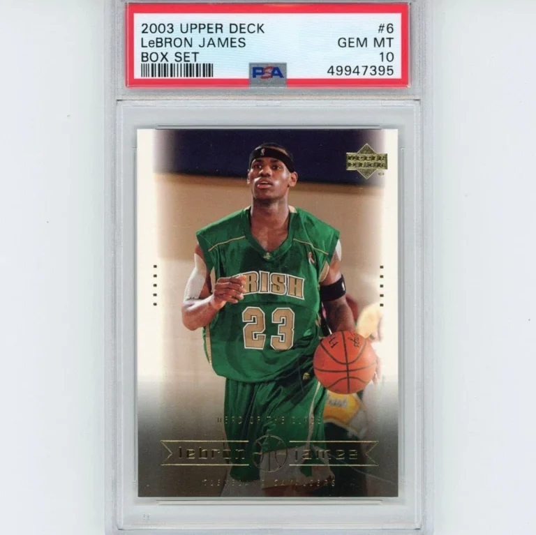 Graded 2003-04 Upper Deck LeBron James #6 Box Set Rookie RC Card PSA 10 Gem Mint