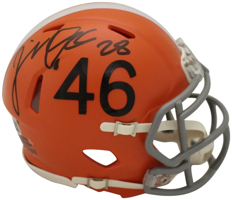 Jeremiah Owusu-Koramoah Signed Browns 1946 Speed Mini Helmet Beckett 36254