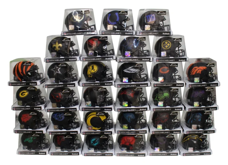Complete Set of 31 Unsigned Speed Eclipse NFL Mini Helmets 12560