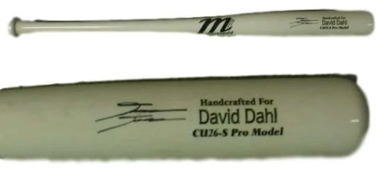 David Dahl Autographed/Signed Colorado Rockies Game Model Baseball Bat JSA 16882
