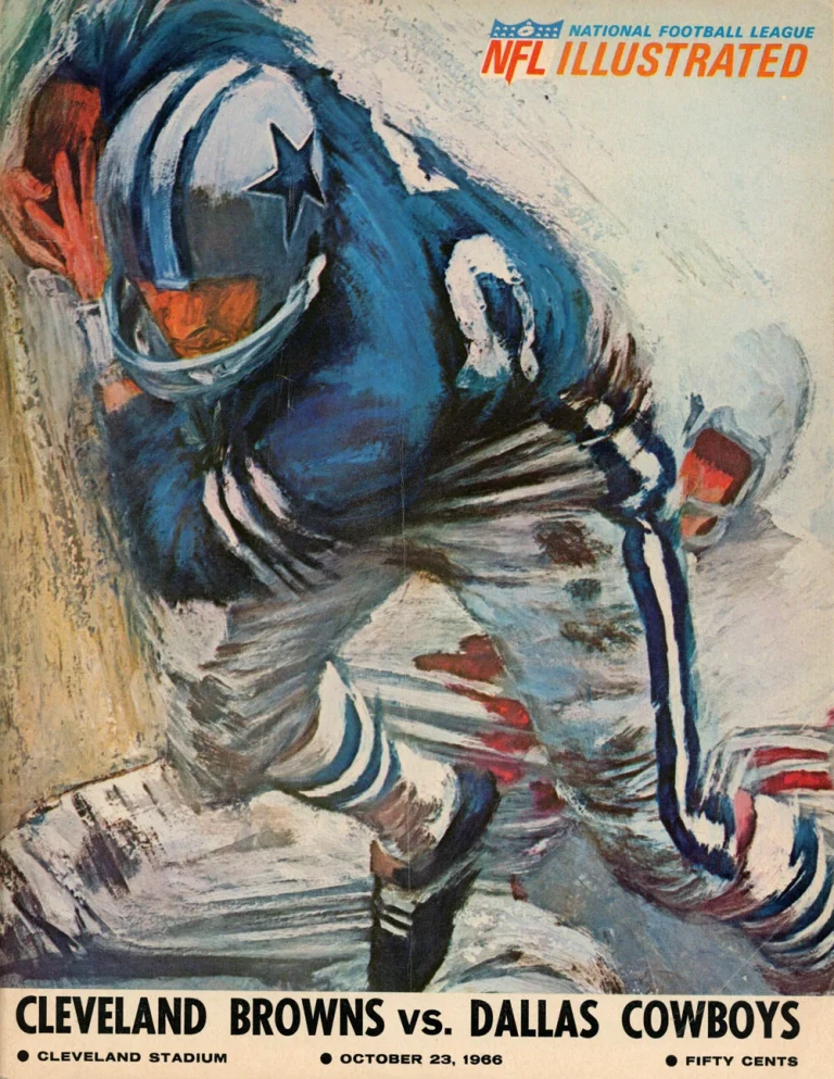 NFL Illustrated Magazine 10/23/1966 Dallas Cowboys vs Cleveland Browns 38310