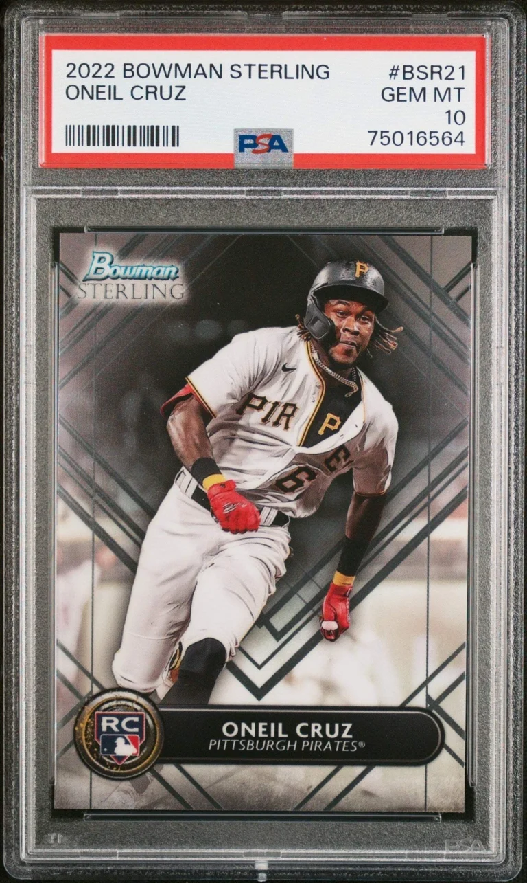 Graded 2022 Topps Bowman Sterling Oneil Cruz #BSR21 Rookie Baseball Card PSA 10