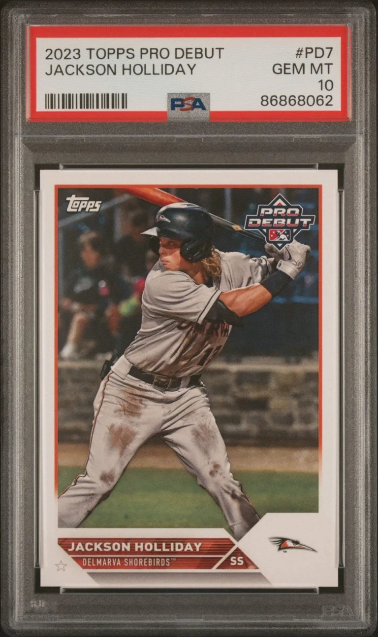 Graded 2023 Topps Pro Debut Jackson Holliday #PD7 Rookie RC Baseball Card PSA 10