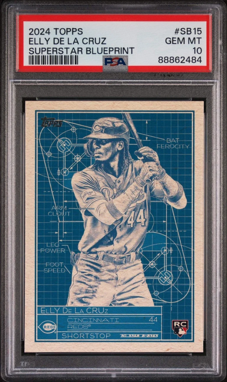 Graded 2024 Topps Elly De La Cruz #SB15 Superstar BP RC Baseball Card PSA 10 Gem