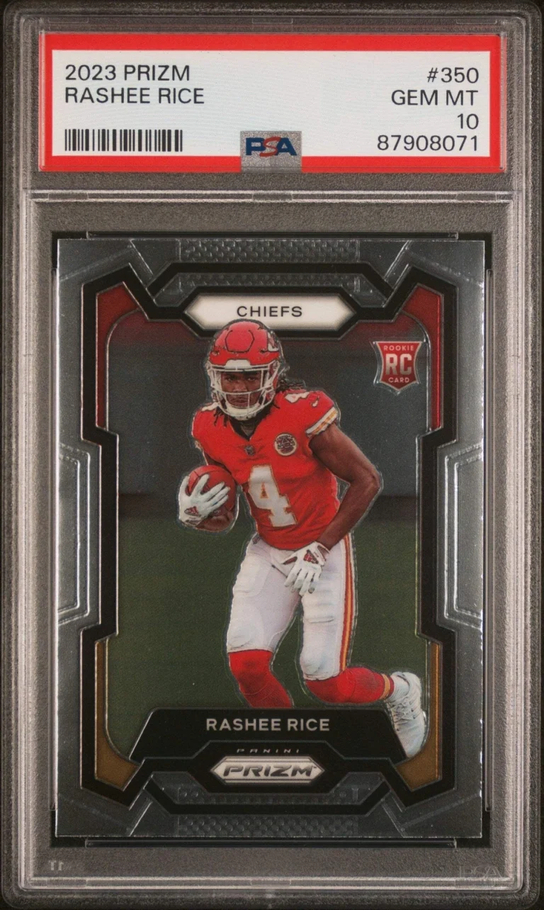 Graded 2023 Panini Prizm Rashee Rice #350 Rookie RC Football Card PSA 10 Gem