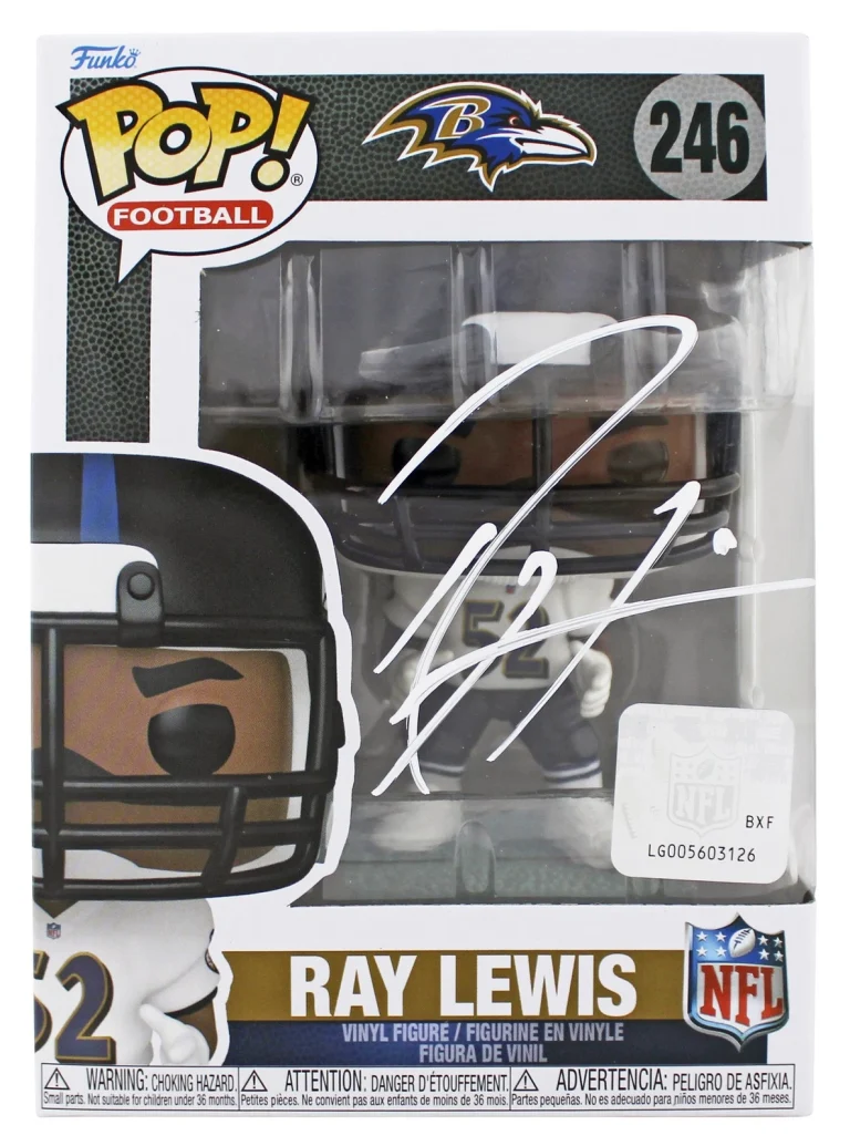 Ravens Ray Lewis Authentic Signed #246 Funko Pop Vinyl Figure BAS Witnessed