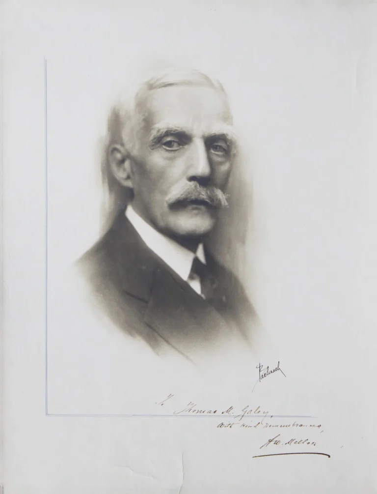A.W. Mellon To THomas M. Galey, with kind remembrances Authentic Signed Photo