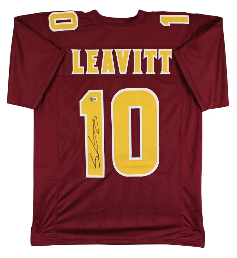 Arizona State Sam Leavitt Authentic Signed Maroon Pro Style Jersey BAS Witnessed