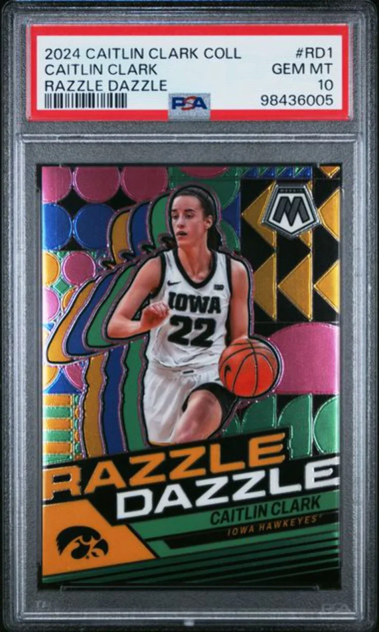 Graded 2024 Panini Caitlin Clark Coll Caitlin Clark #RD1 Razzle Dazzle RC PSA 10