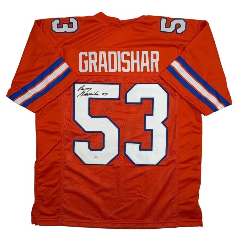 Autographed/Signed Randy Gradishar Denver Orange Football Jersey JSA COA