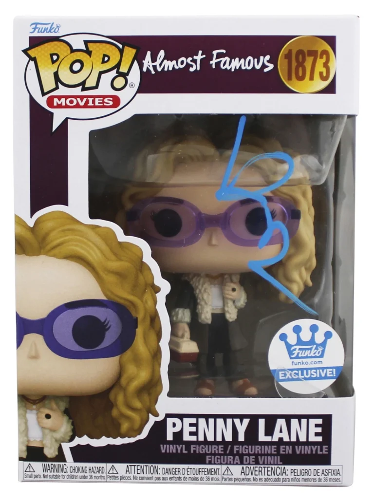 Kate Hudson Almost Famous Signed Penny Lane #1873 Funko Pop Figure BAS #BV73187