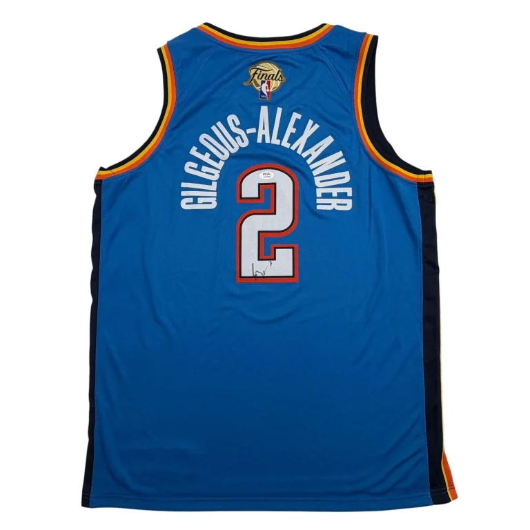 Autographed/Signed Shai Gilgeous-Alexander SGA Finals Authentic Jersey PSA COA
