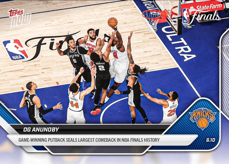 2025 Topps Now OG Anunoby #336 Game Winning Putback Basketball Card